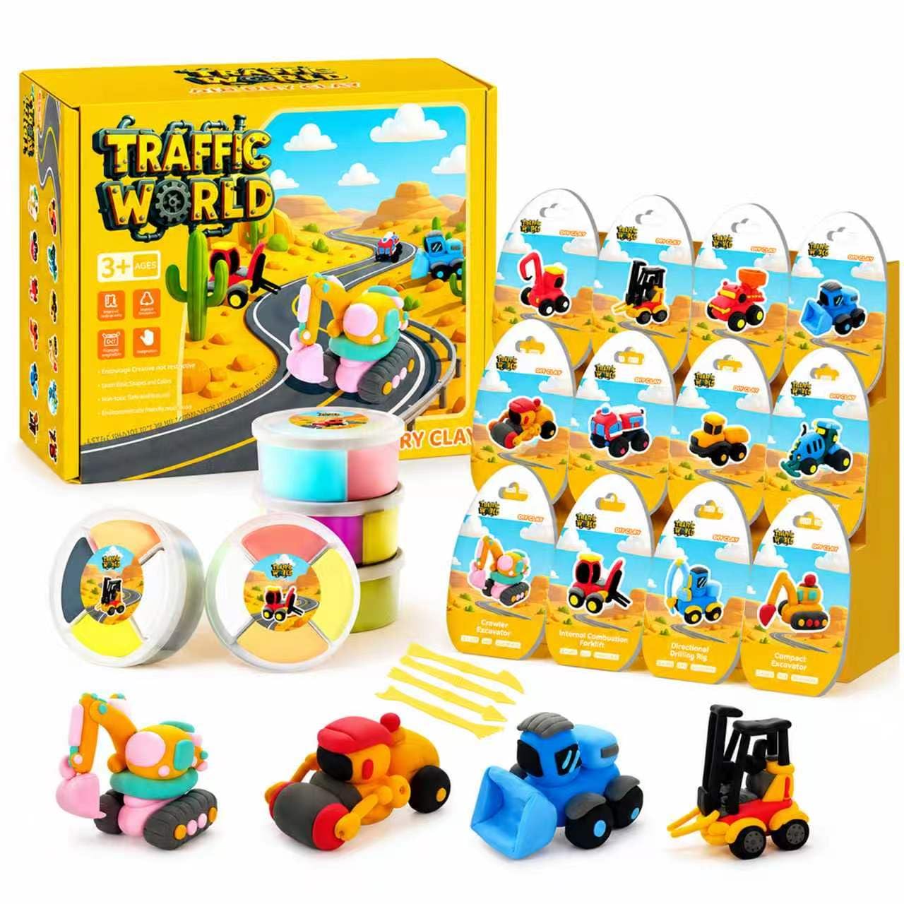 Air Dry Clay Kit for Kids, 12 Plants Modeling Magic Clay Sculpting Tools