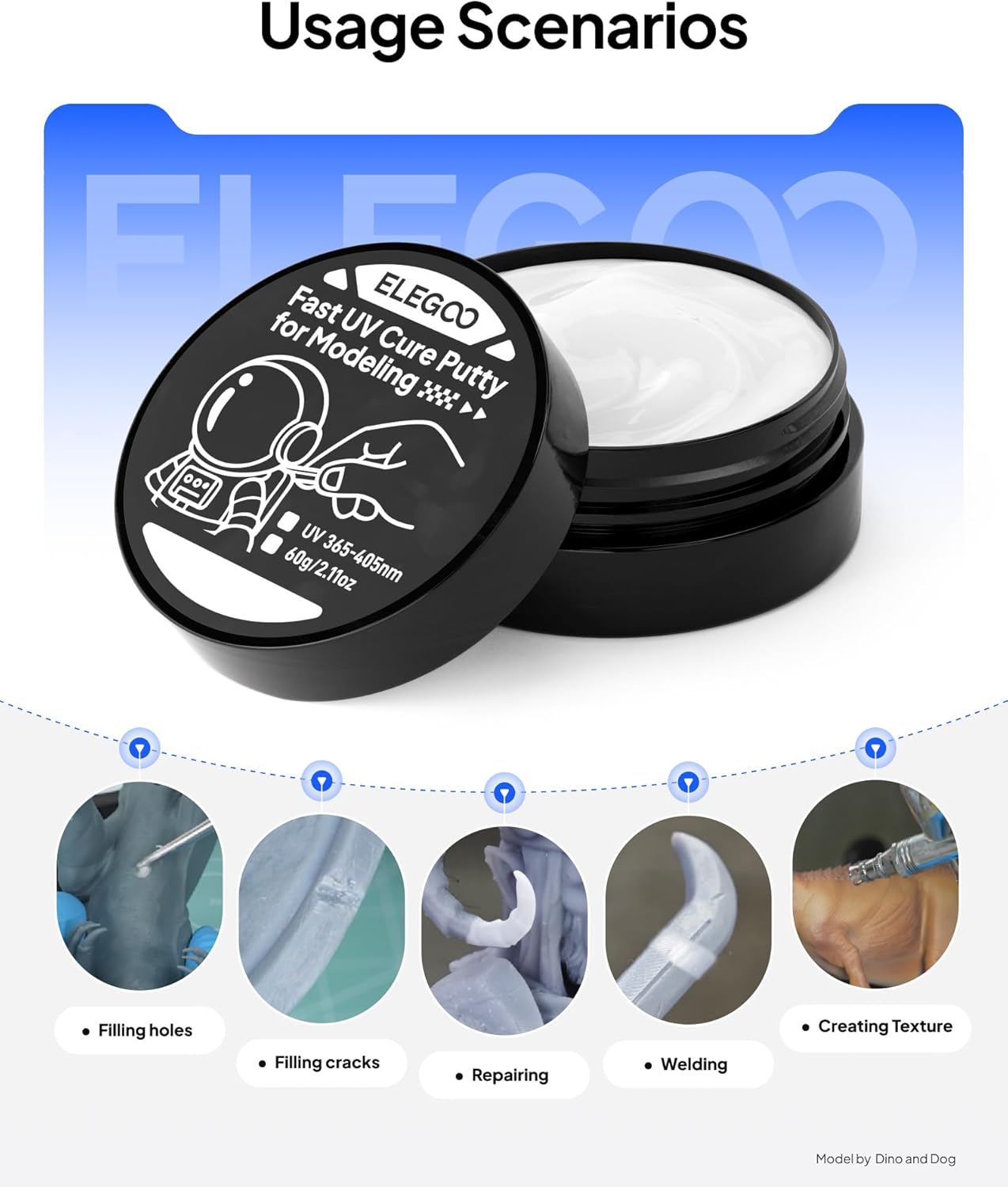 ELEGOO UV Putty for Modeling