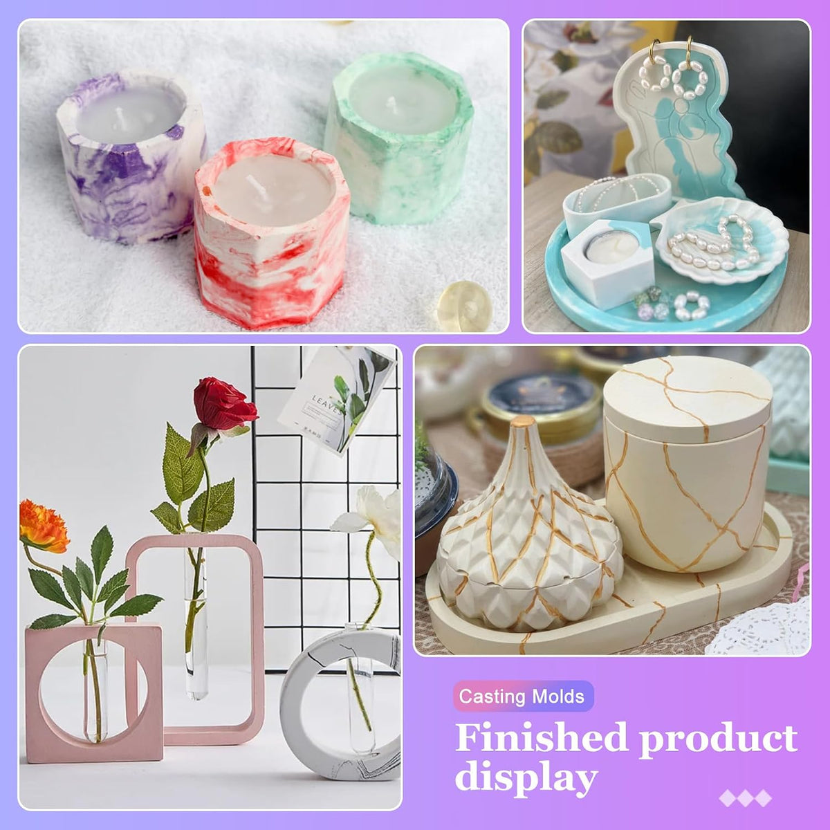 Resin Casting Powder 3000g (Packaging Upgrade), 20~30 Minutes Demold, Water Activated Plaster Powder for Craft Casting, Easy Mixing and Self Leveling