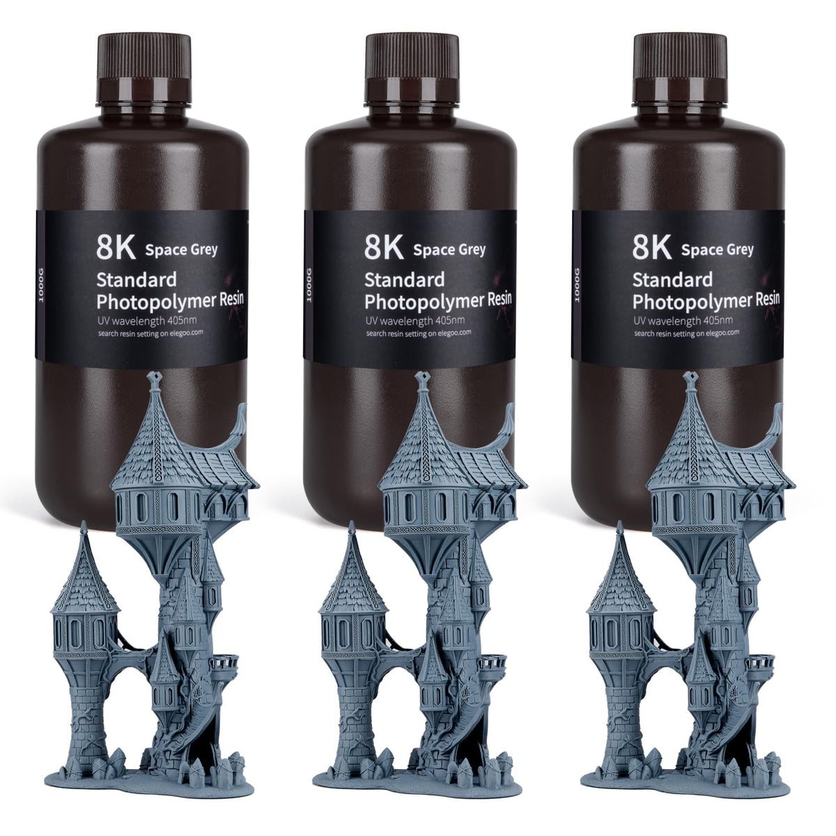 ELEGOO 8K Standard Photopolymer 3D Printer Resin Red Clay 1000g