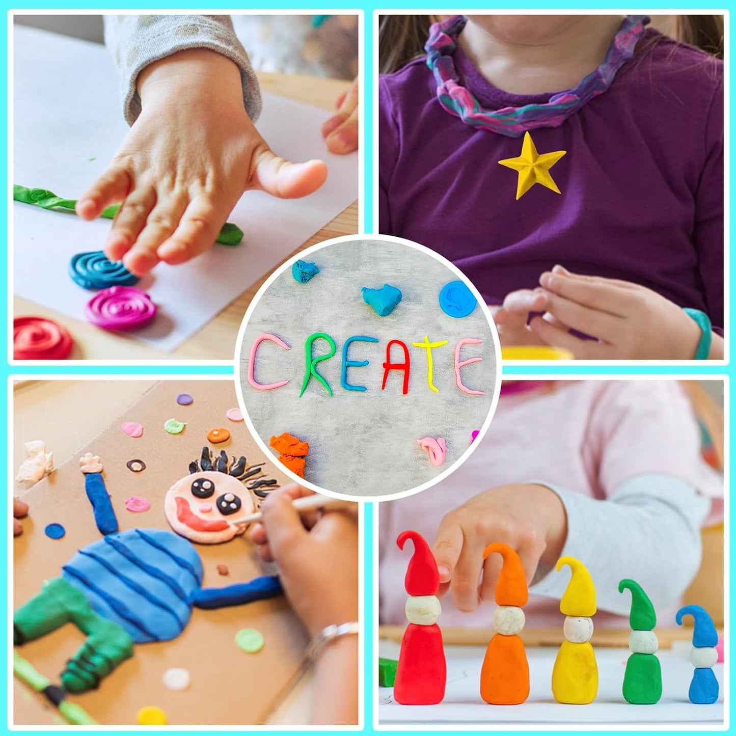 ESSENSON Air Dry Clay 210 Colors, Modeling Clay for Kids