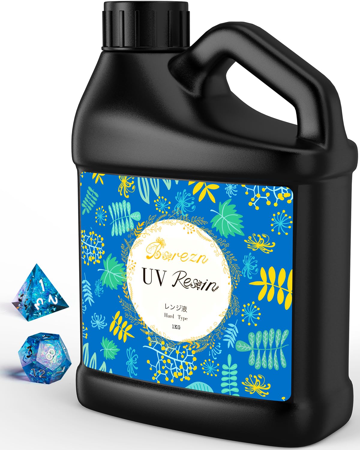 Bsrezn 200g UV Resin Kit with Light, Clear UV Epoxy Resin Cure for Jewelry
