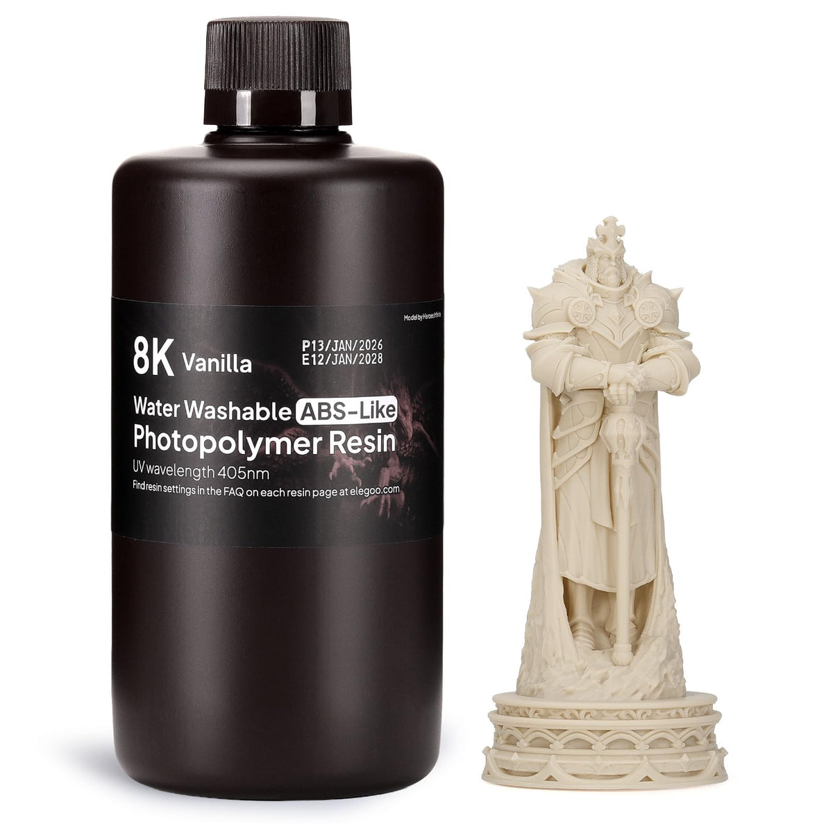 ELEGOO 8K Water Washable ABS-Like Resin Red Clay 2000g