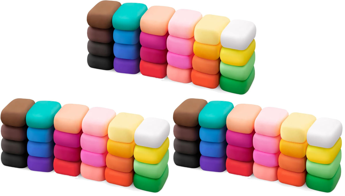 Air Dry Clay 24 Colors, Modeling Clay for Kids, DIY Molding Magic Clay, Toy Gifts for Age 3+ Years Old Boys Girls Kids