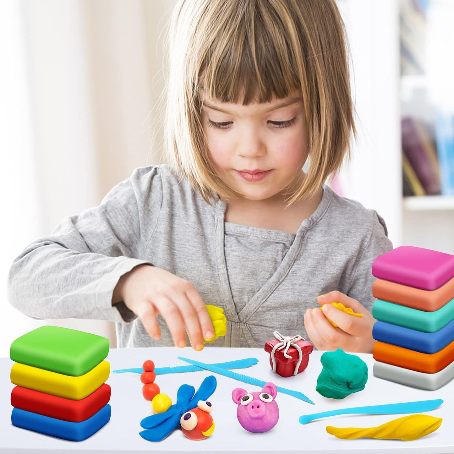 Air Dry Clay, 36 Colors Modeling Magic Clay for Kids