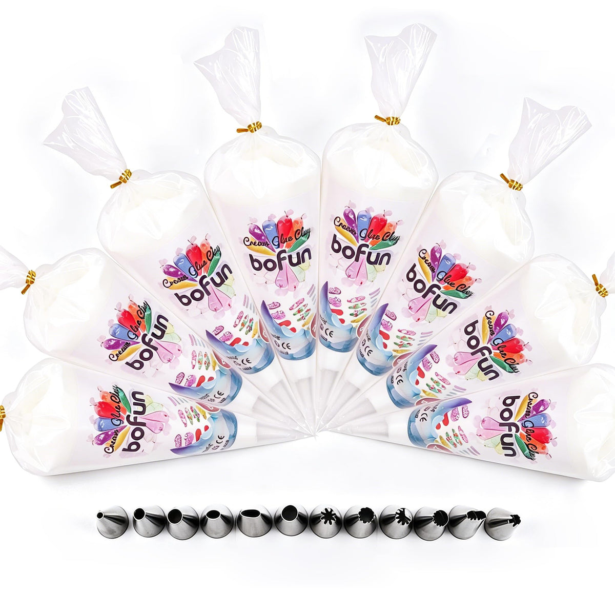 BoFUN Decoden Cream Glue Clay Kit, Whipped Cream Glue for Crafts DIY