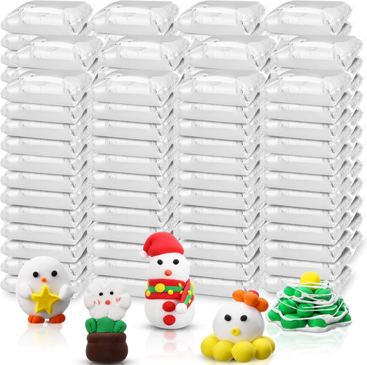 WinnerWhy 144 Pcs Total 76oz Air Dry Clay Soft Non-Toxic Molding Clay for DIY Arts Craft Sculpting Molding Projects Rewards Supplies(White)