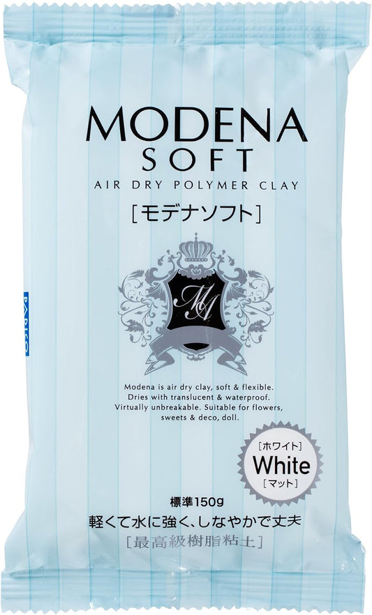 Activa Modena Air-Dry Translucent Polymer Clay, 5.3 Ounces, White - Professional, Light Permeable Modeling Clay