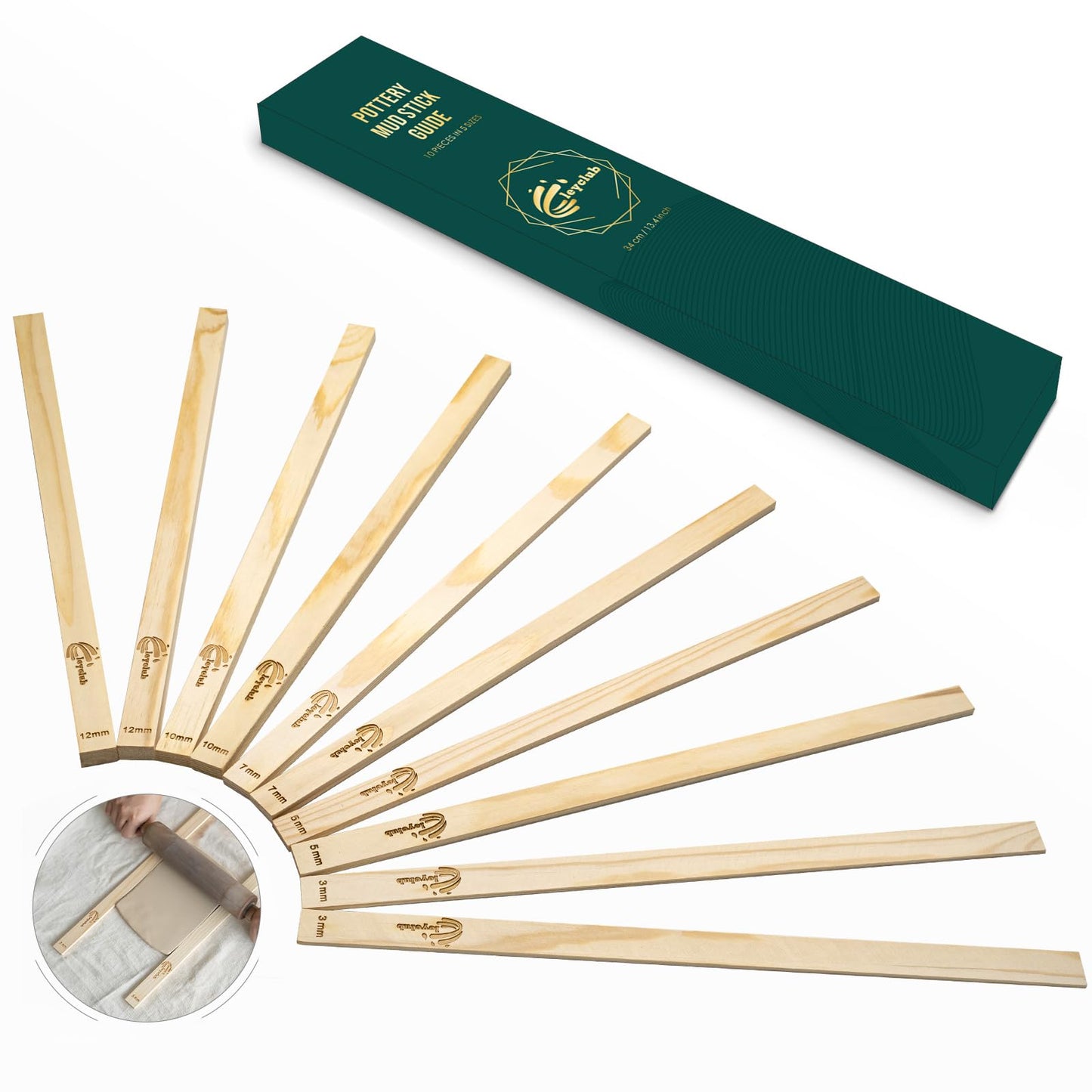 Leyclub 29 PCS Clay Tool, Clay Sculpting Tools Kit, Pottery Tools Can be Used for Stippling, Carving, Molding, and Shaping Clay Crafts, for Beginners, Hobbyists, Artists