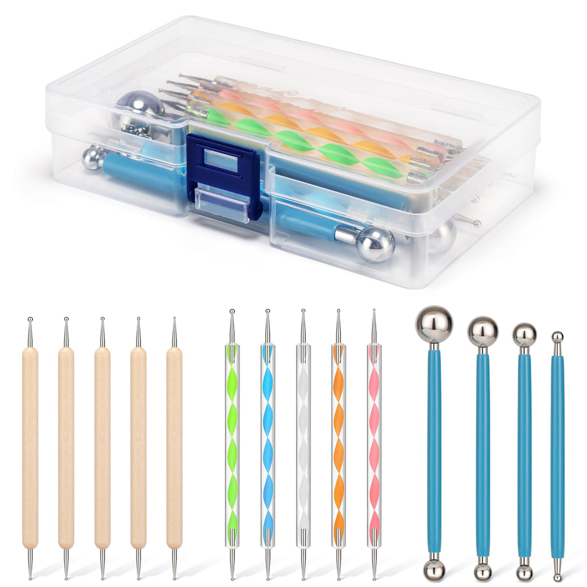Amrules 43 Pcs Polymer Clay Sculpting Tools Kit for Adults, Light Yellow