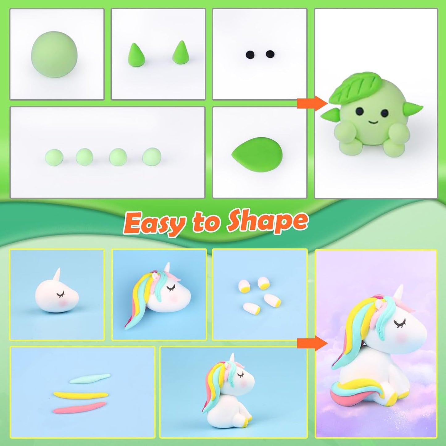 ESSENSON Air Dry Clay, 100 Colors