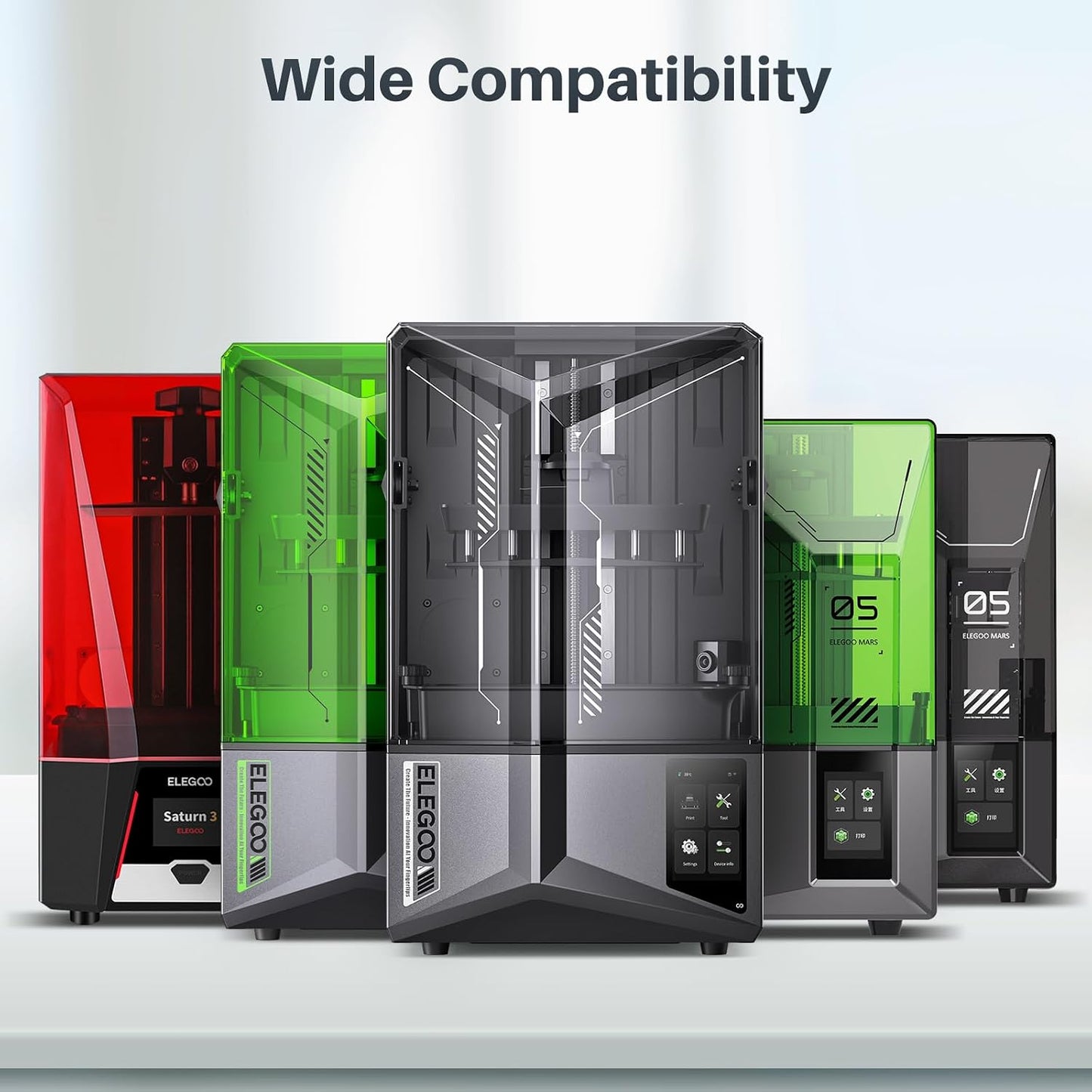 ELEGOO Upgraded ABS-Like 3D Printer 8k Resin 3.0, 405nm UV-Curing LCD Resin High Precision Fast Curing Non-Brittle Photopolymer Resin for LCD Printing Red Clay 2KG
