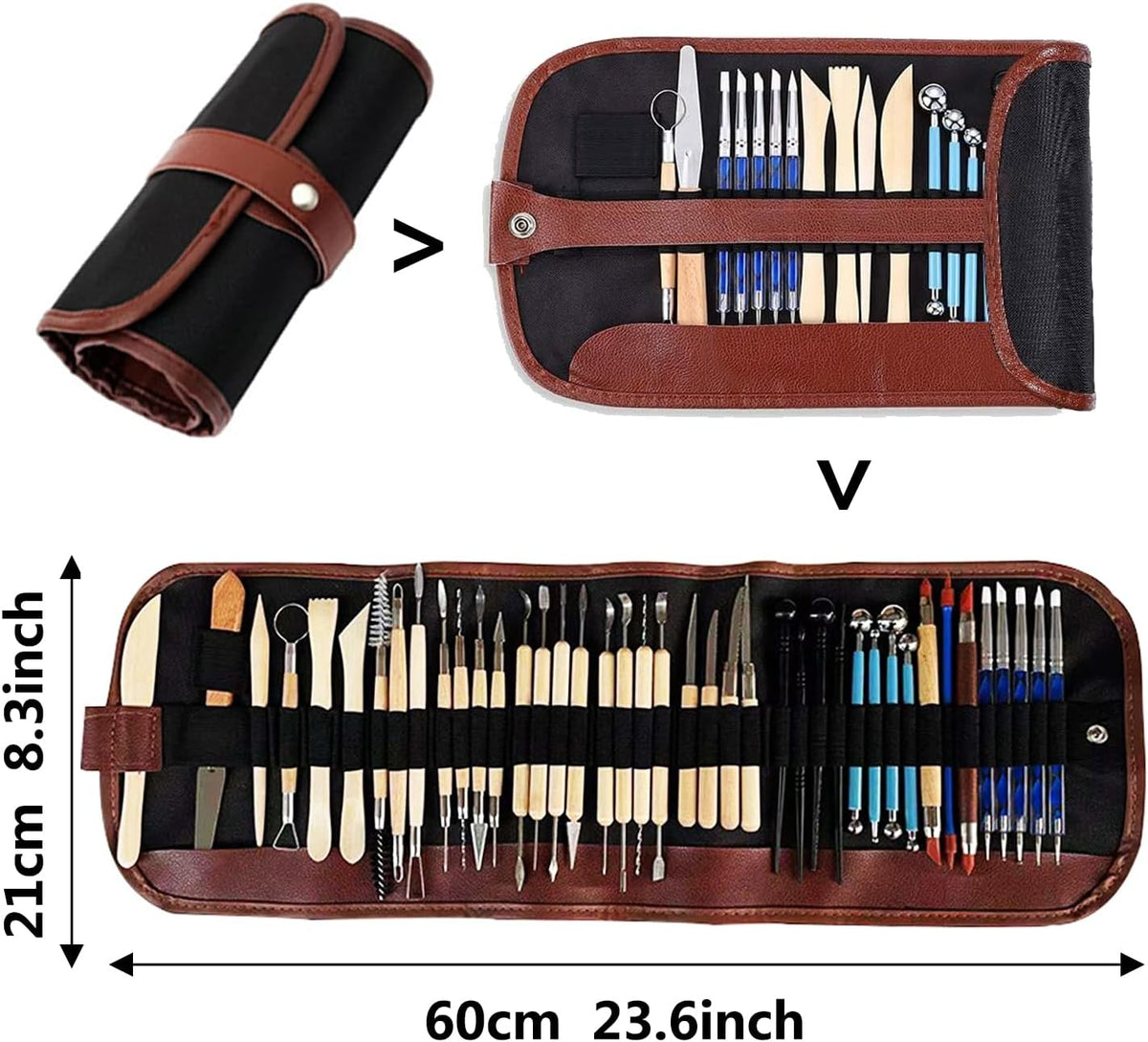 S & E TEACHER'S EDITION 43 Pcs Pottery & Clay Sculpting Tool