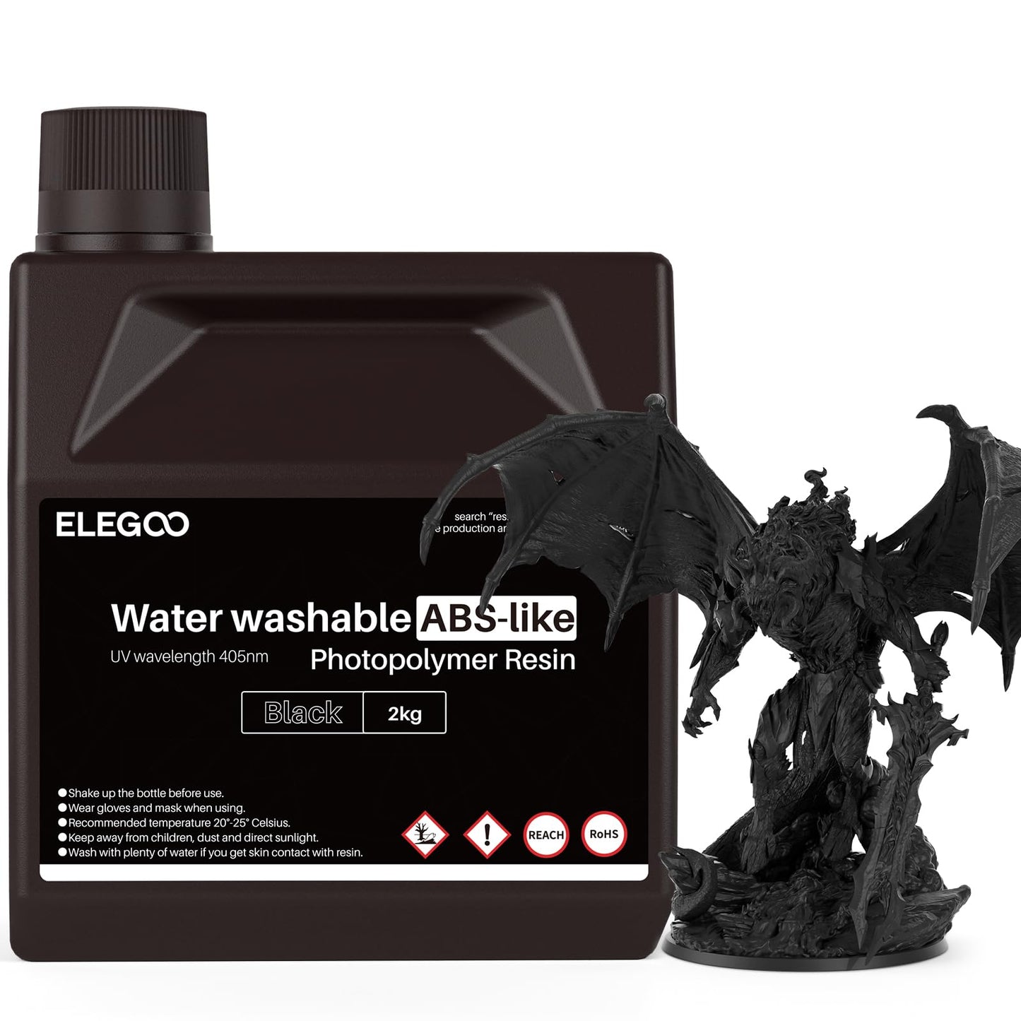 ELEGOO 8K Water Washable ABS-Like Resin Space Red Clay 1kg