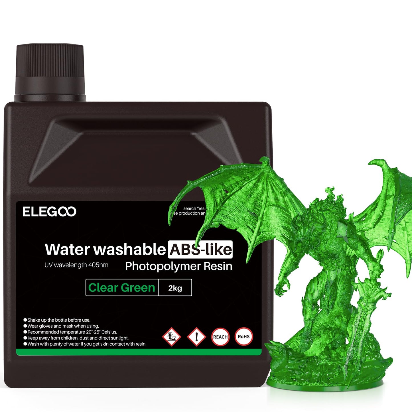 ELEGOO 8K Water Washable ABS-Like Resin Space Red Clay 1kg