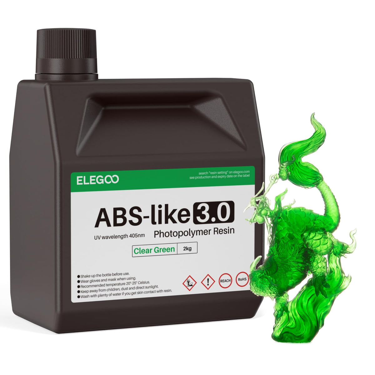 ELEGOO 8K ABS-Like 3D Printer Resin Red Clay 1000g