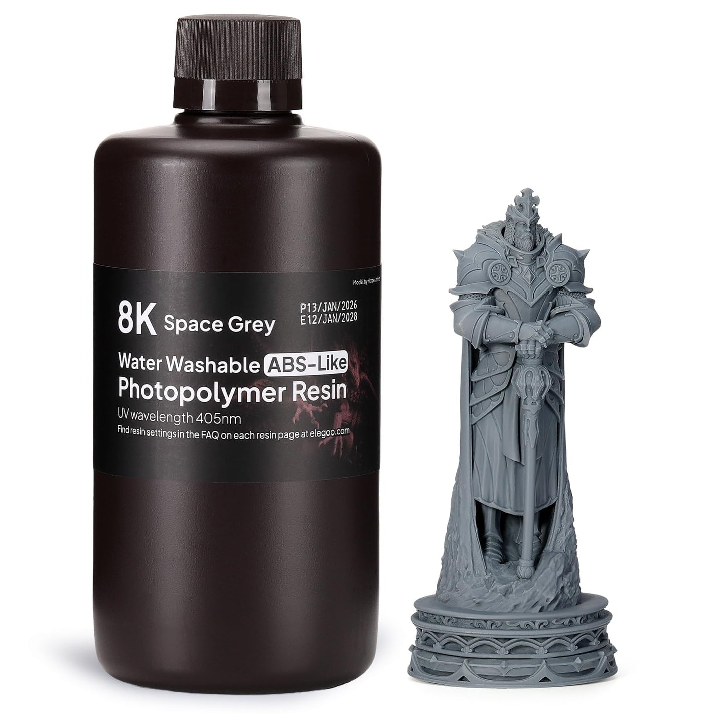 ELEGOO 8K Water Washable ABS-Like Resin Red Clay 2000g