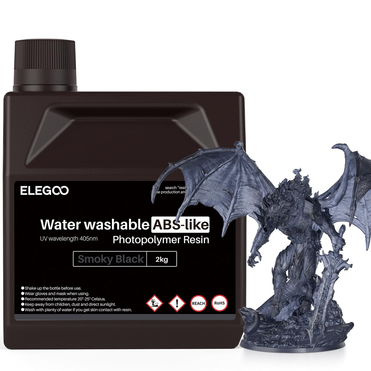 ELEGOO 8K Water Washable ABS-Like Resin Space Red Clay 1kg
