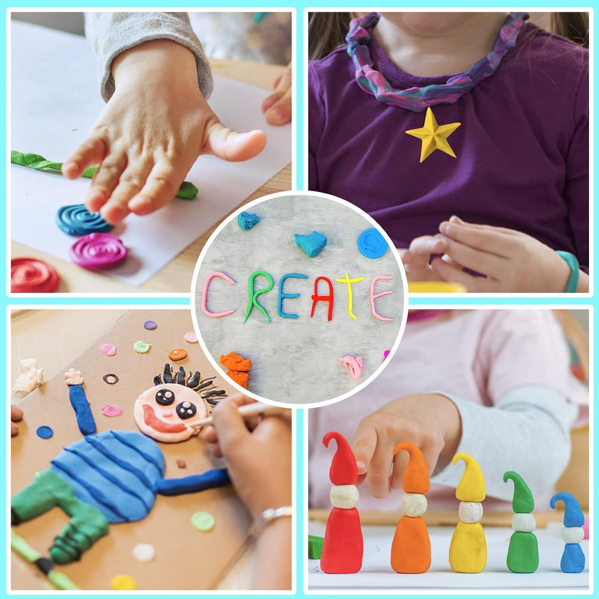 ESSENSON Air Dry Clay, 42 Colors, Modeling Clay for Kids
