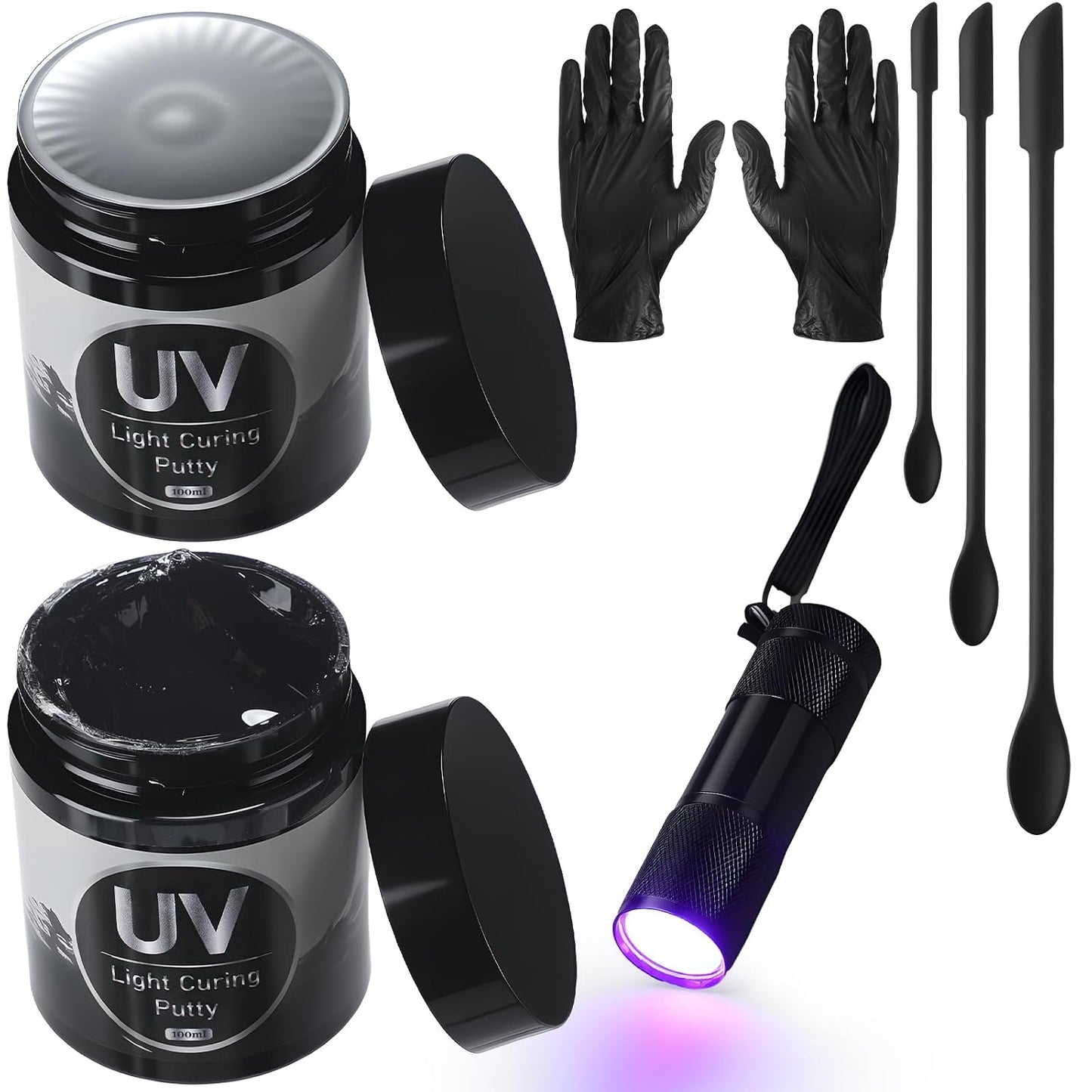 16 Pcs UV Resin Clay Kit for 3D Prints Crafts Repair Fixes