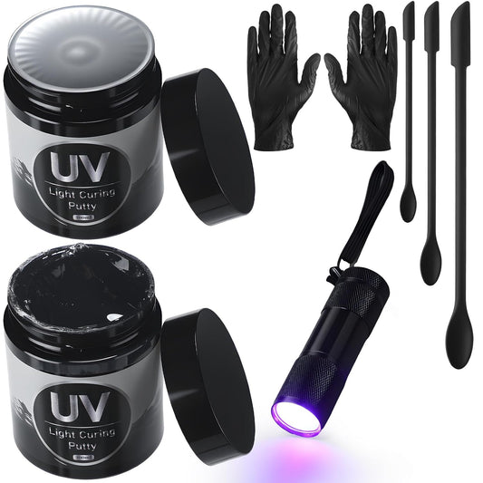 16 Pcs UV Resin Clay Kit for 3D Prints Crafts Repair Fixes