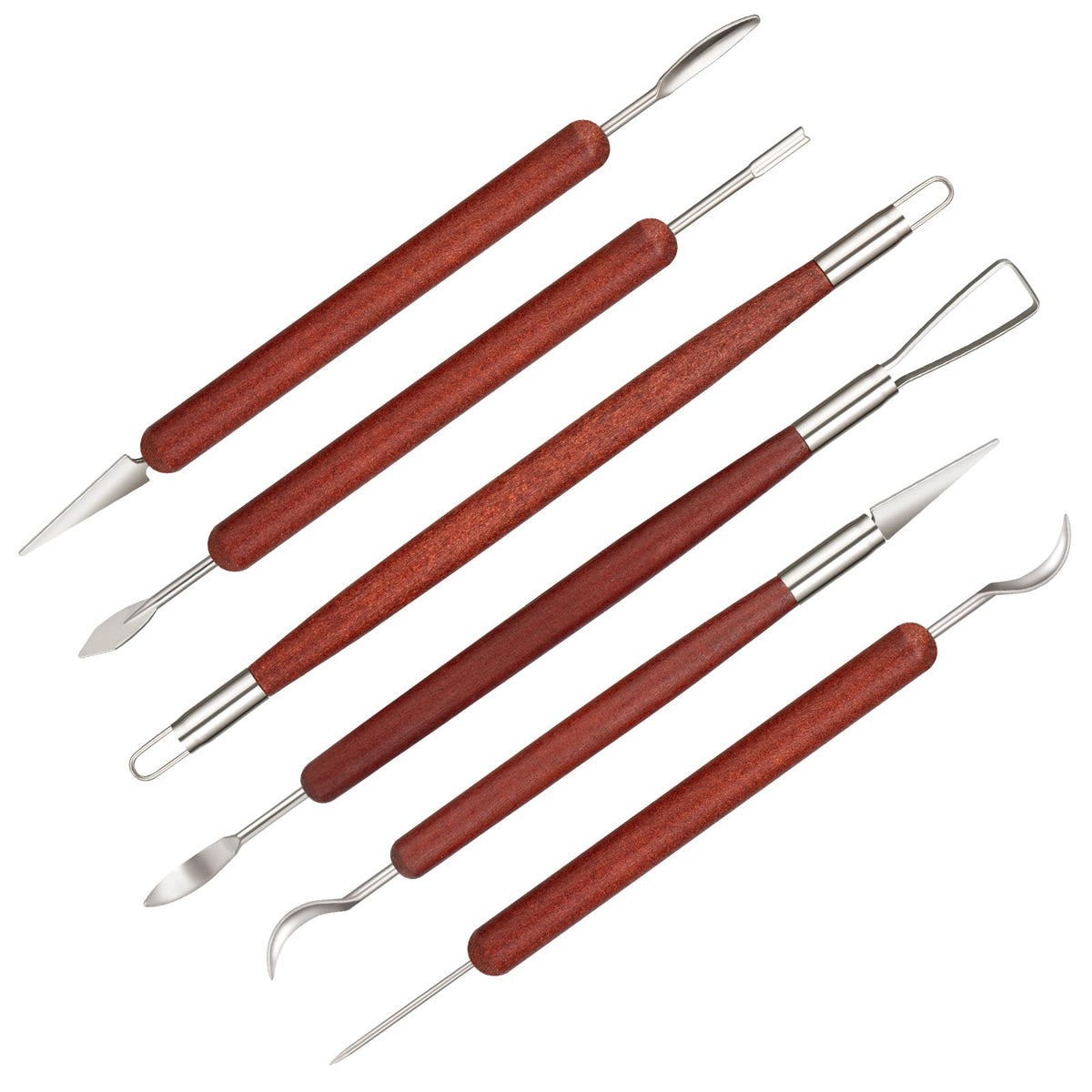 Amrules 43 Pcs Polymer Clay Sculpting Tools Kit for Adults, Light Yellow