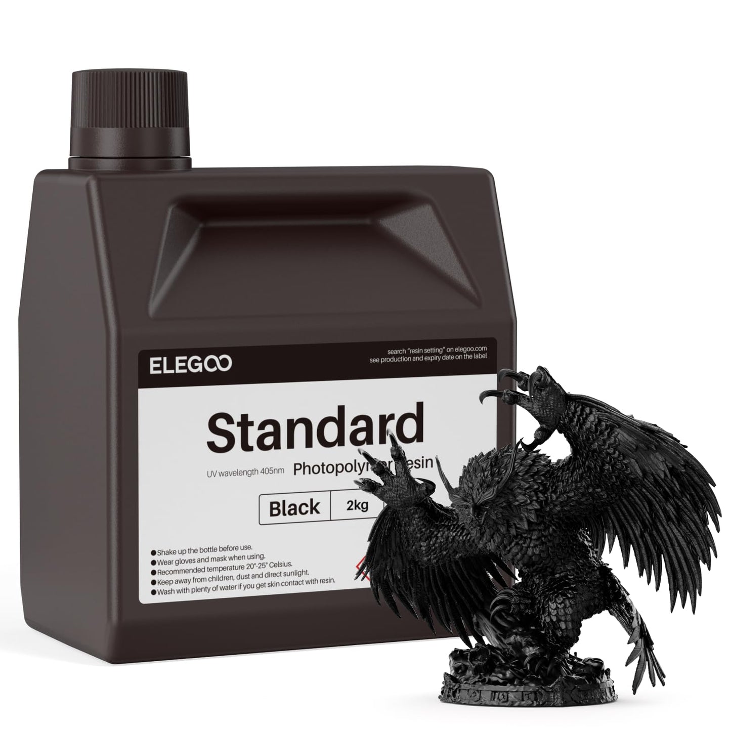 ELEGOO 8K Standard Photopolymer 3D Printer Resin Red Clay 1000g