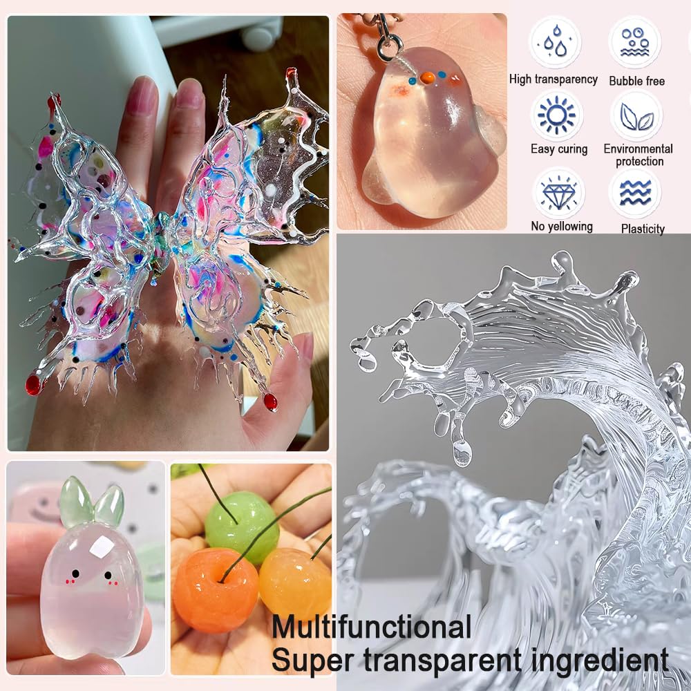 Solid UV Resin Hard Type, U V Curing Putty DIY for 3D Crafts