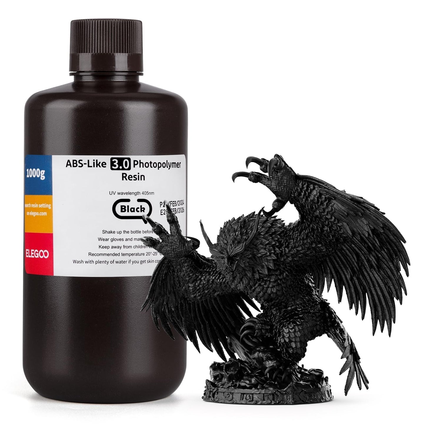 ELEGOO 8K ABS-Like 3D Printer Resin Red Clay 1000g