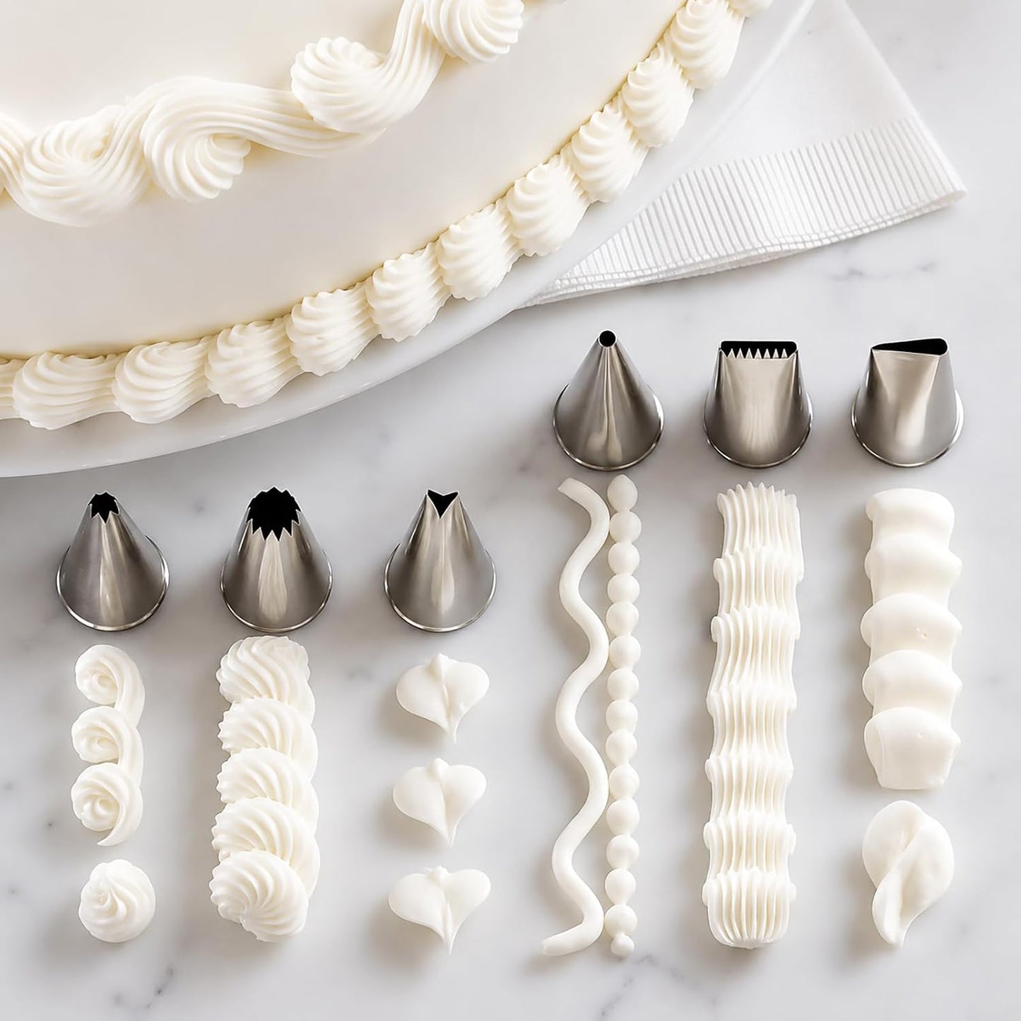 Decoden Cream Glue Clay Set with 12 Piping Tips DIY Phone Case Art Crafts