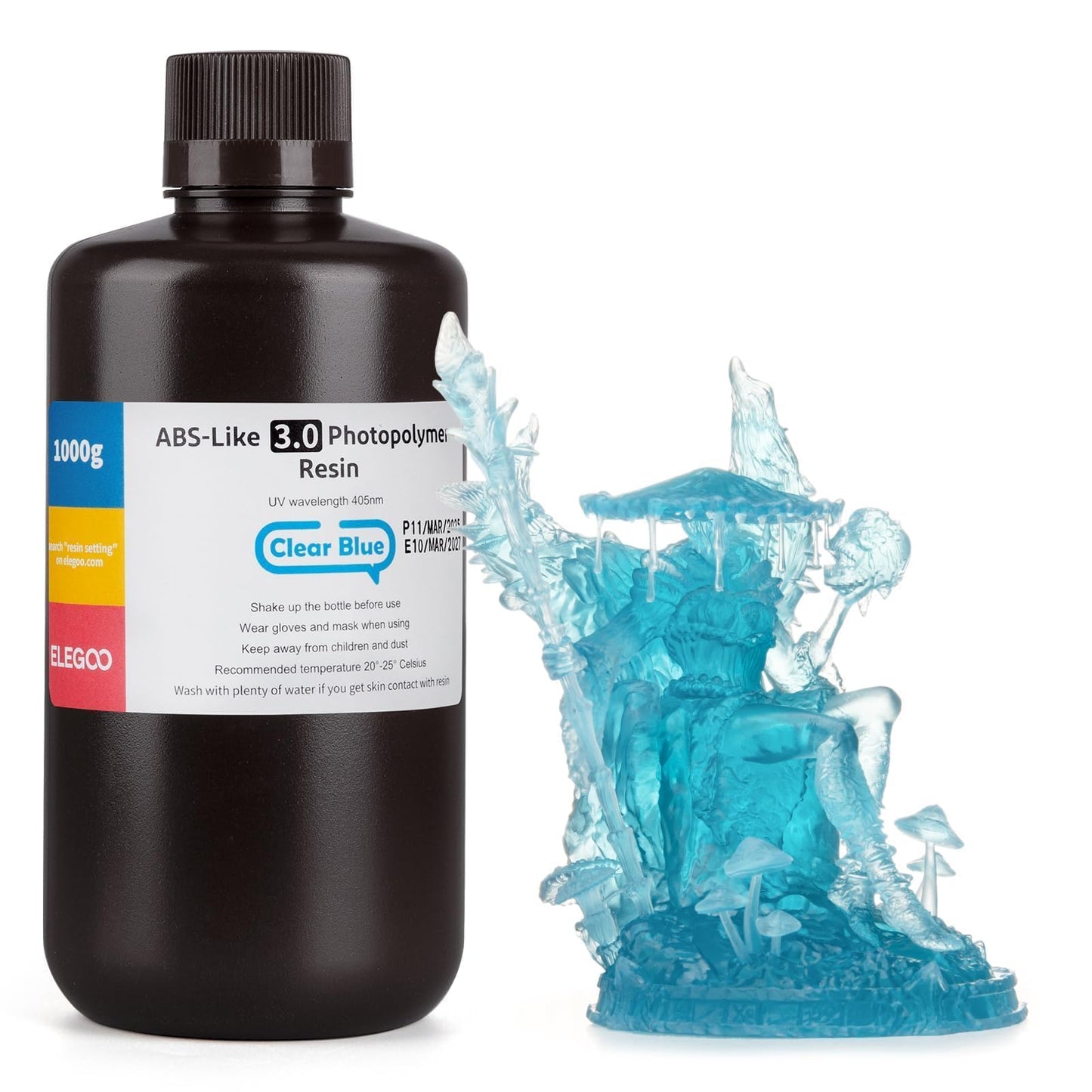 ELEGOO 8K ABS-Like 3D Printer Resin Red Clay 1000g