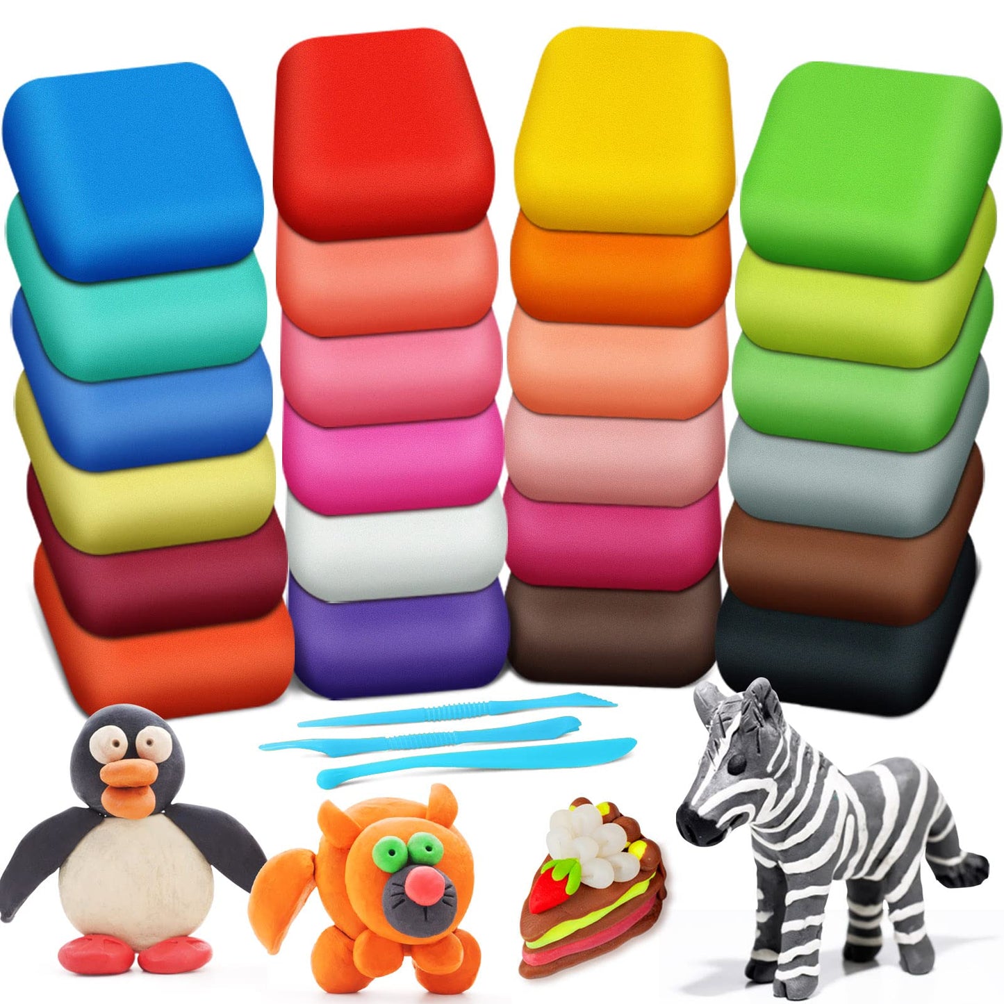 Air Dry Clay, 36 Colors Modeling Magic Clay for Kids