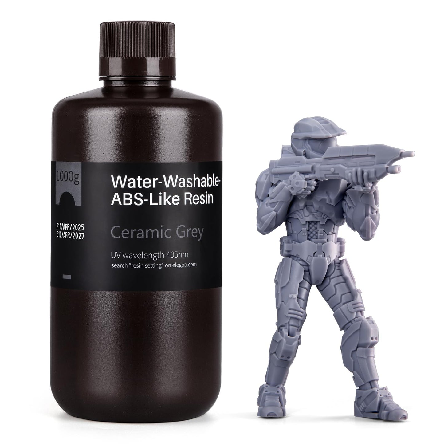 ELEGOO 8K Water Washable ABS-Like Resin Red Clay 2000g