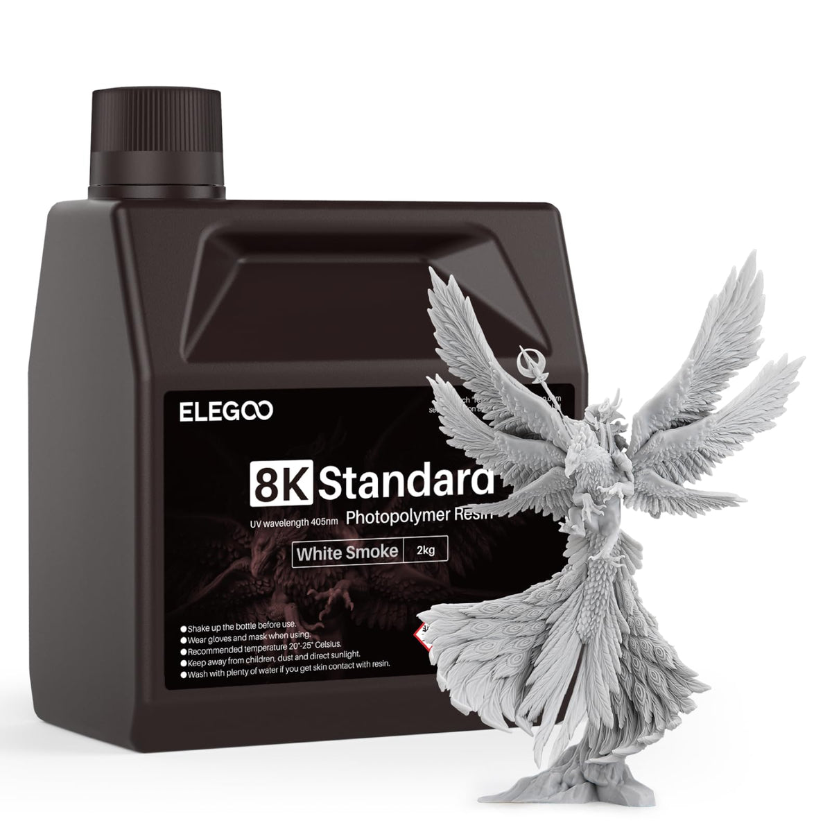 ELEGOO 8K Standard Photopolymer 3D Printer Resin Red Clay 1000g
