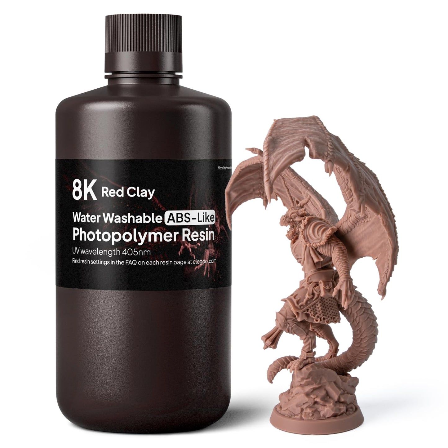 ELEGOO 8K Water Washable ABS-Like Resin Space Red Clay 1kg