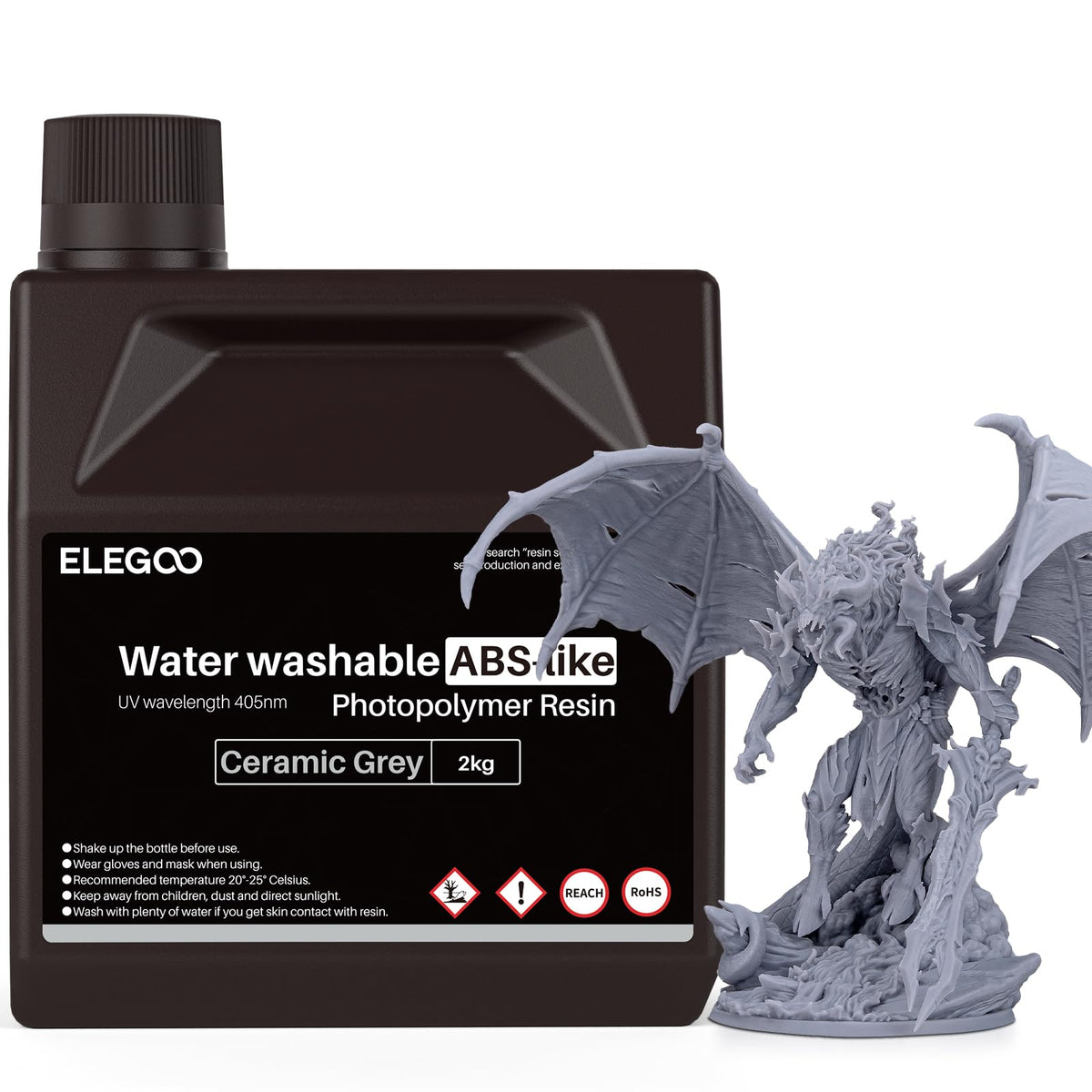 ELEGOO 8K Water Washable ABS-Like Resin Space Red Clay 1kg