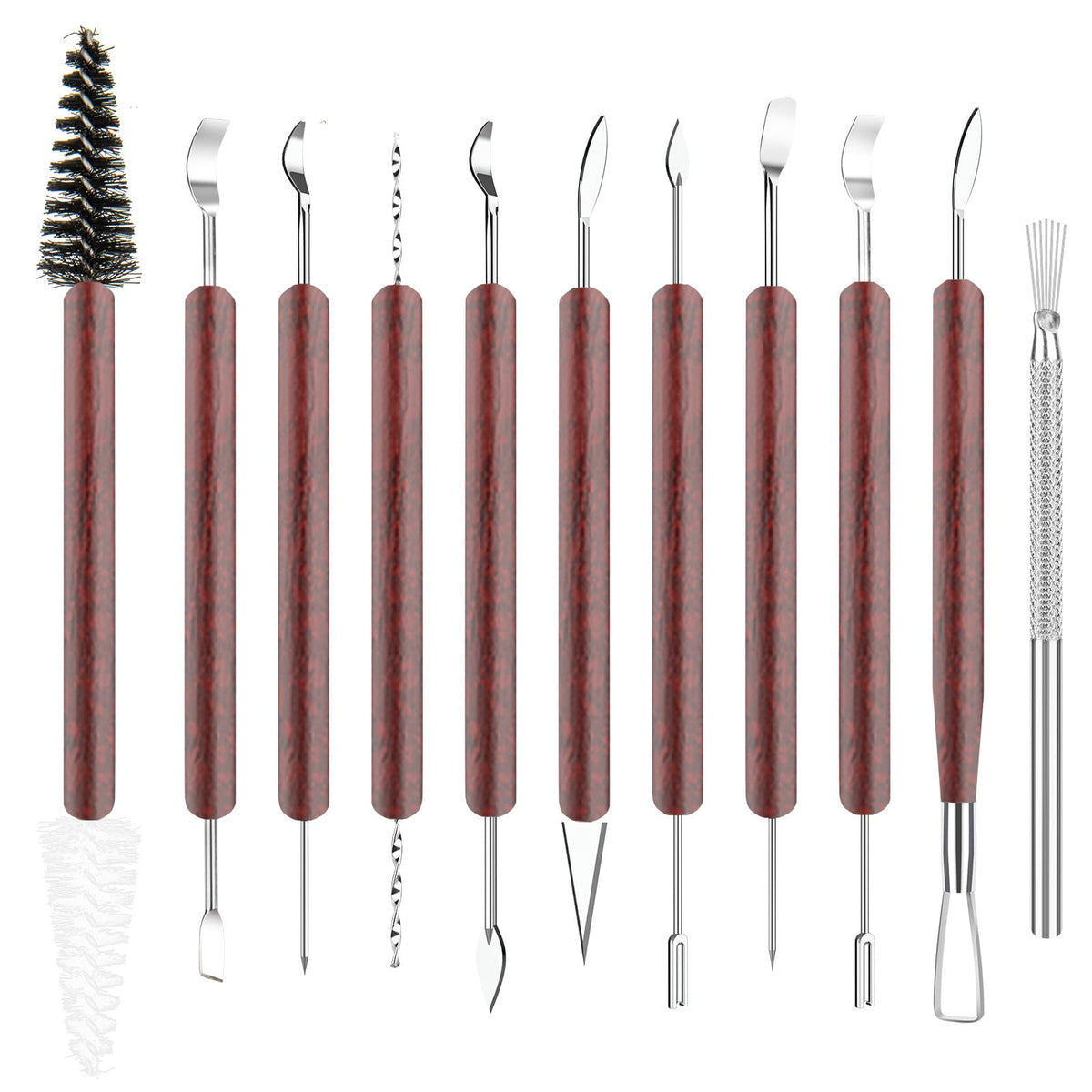 48PCS Pottery Tools Kit for Sculpting, Clay Carving Tools, Ceramic Tools for Polymer Clay, Modeling, Trimming, Molding, Shaping, Pottery Kiln, Arts Crafts Supplies, Adults, Students, Beginners, Pros