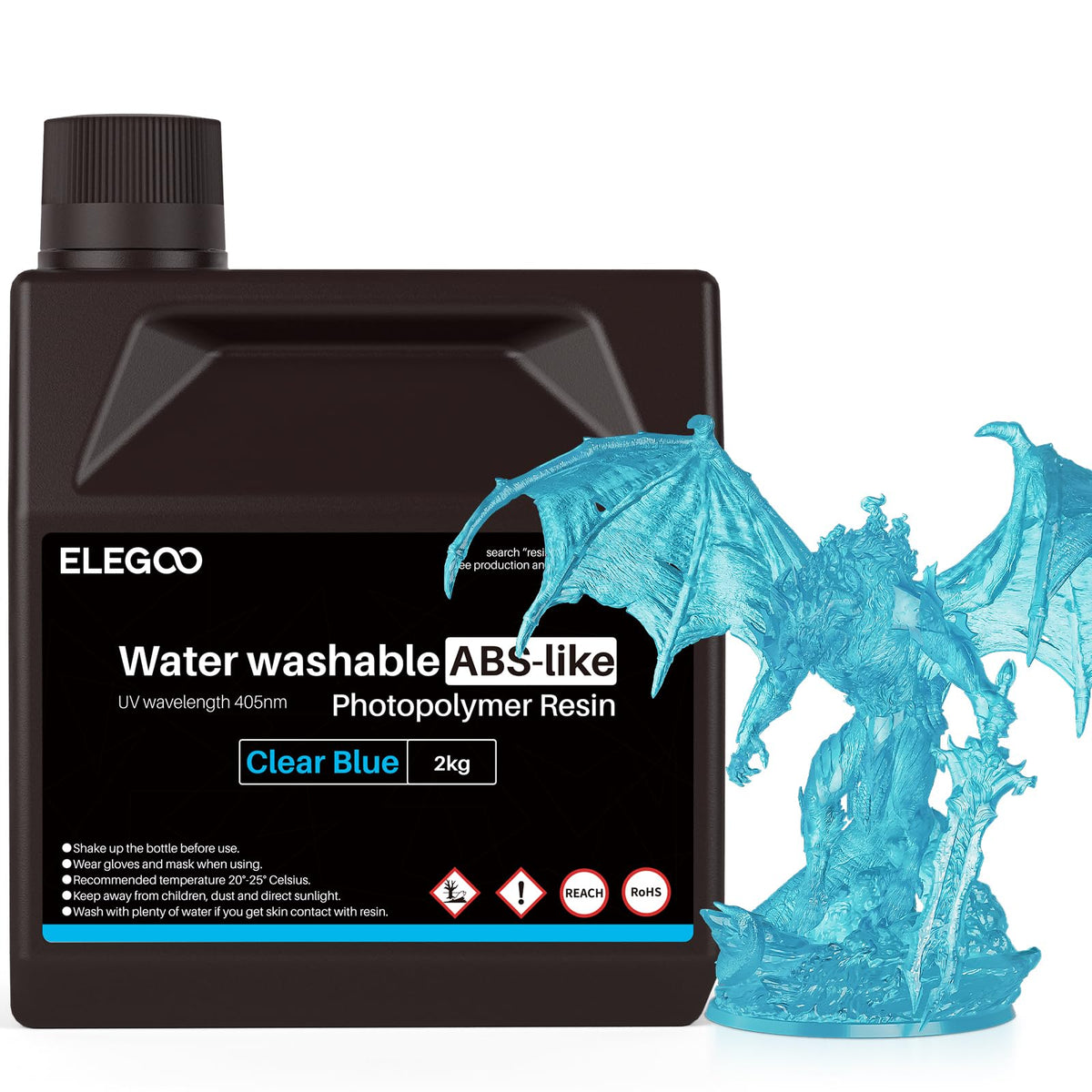 ELEGOO 8K Water Washable ABS-Like Resin Space Red Clay 1kg