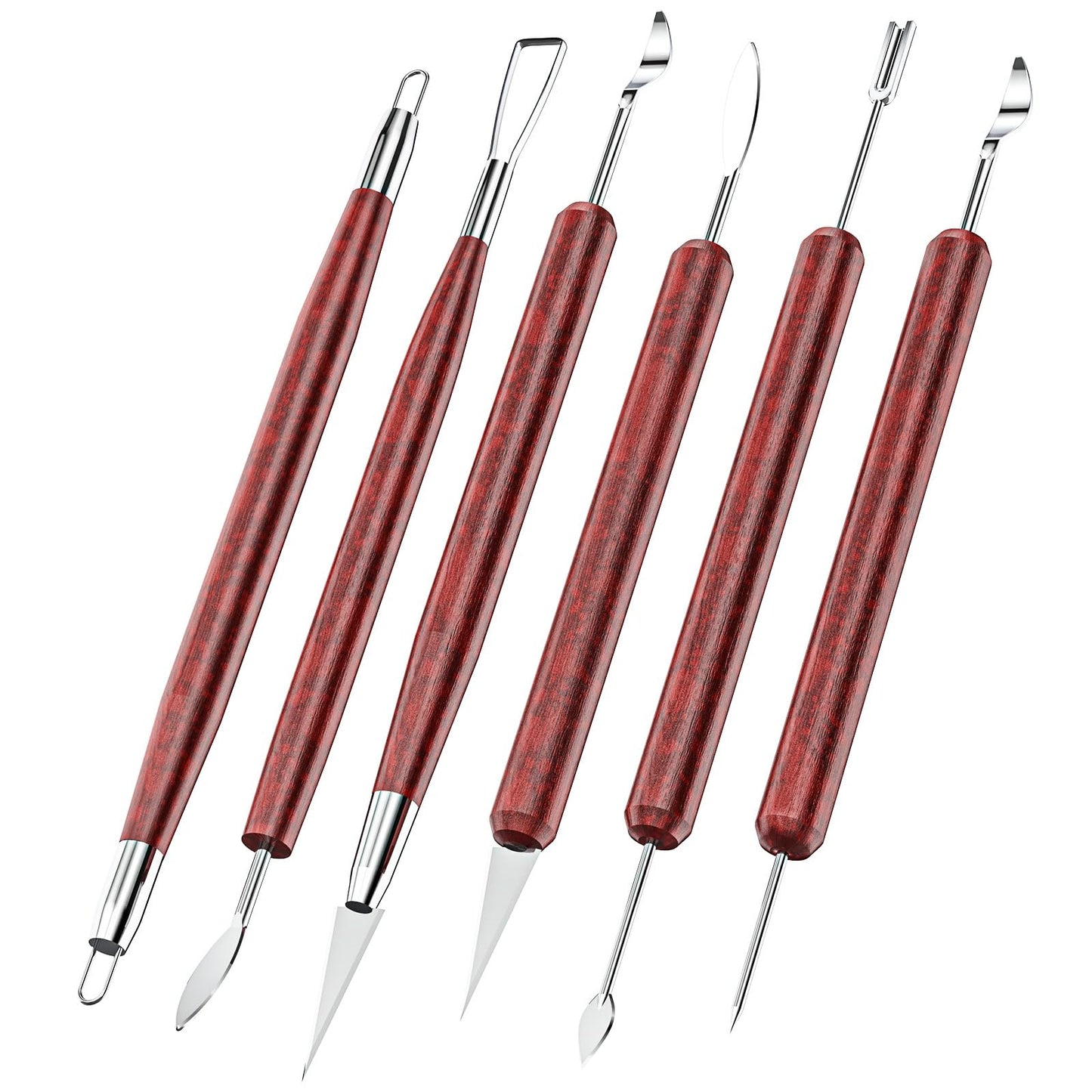 23PCS Clay Tools Sculpting, Ceramic & Pottery Modeling Tool, Ceramics Tools Set, Polymer Tools Kit, Air Dry Clay Tools for Carving, Molding, Pottery Wheel, Crafting Supplies, Pros, Beginners, Adults