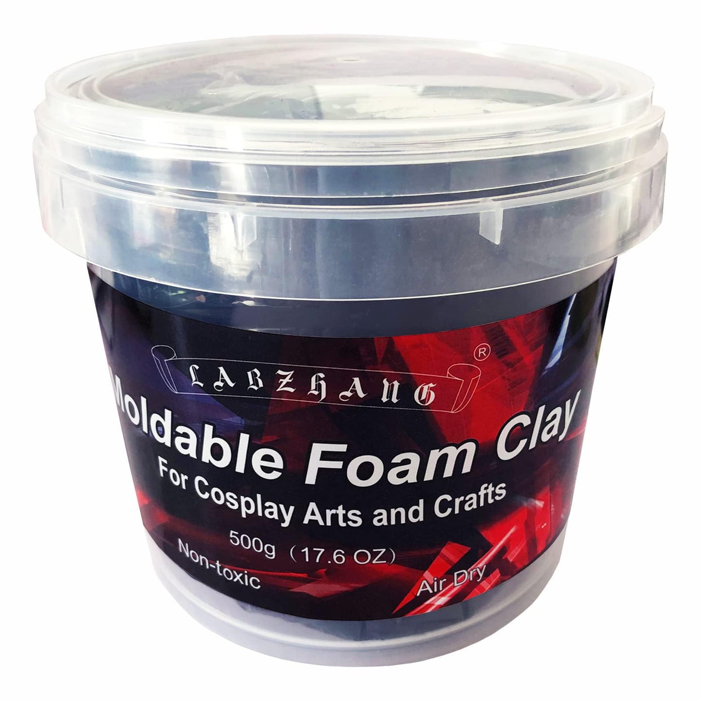 500g White Cosplay Foam Clay Lightweight Sculpting Foam, Air Dry Clay