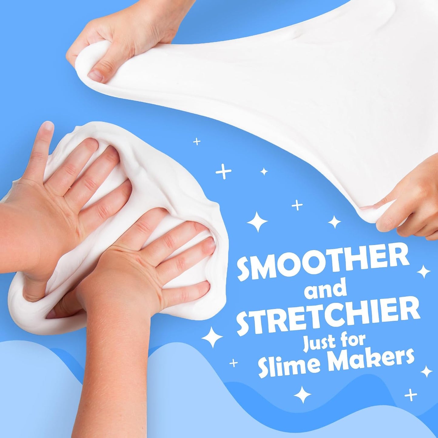 Original Stationery Soft Clay Modeling Compound - 4 lb (1.8 kg), White - Air Dry Cloud Dough & Butter Slime Clay for DIY Slime Kit, Arts & Crafts, Ages 7+ Kids Crafts