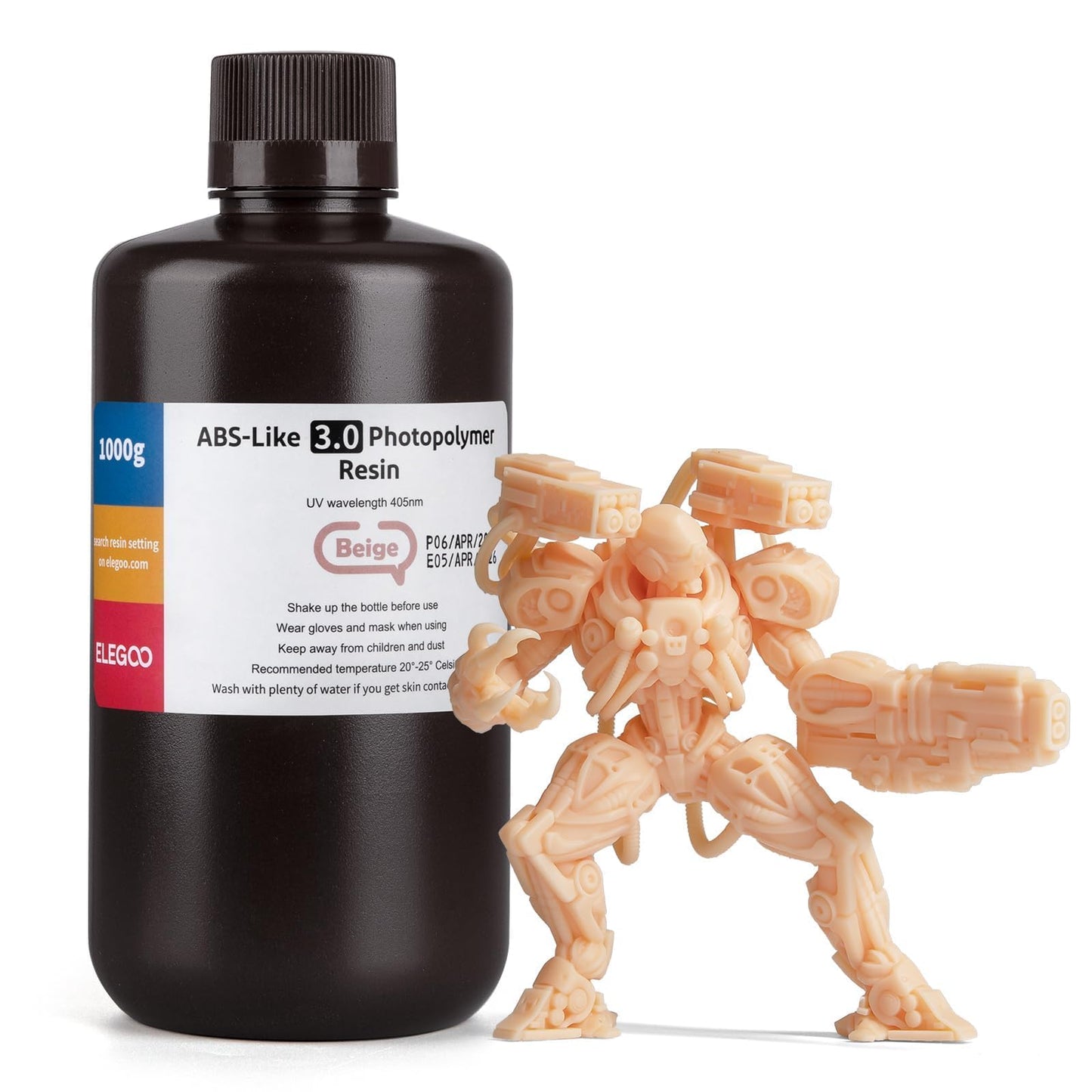 ELEGOO 8K ABS-Like 3D Printer Resin Red Clay 1000g