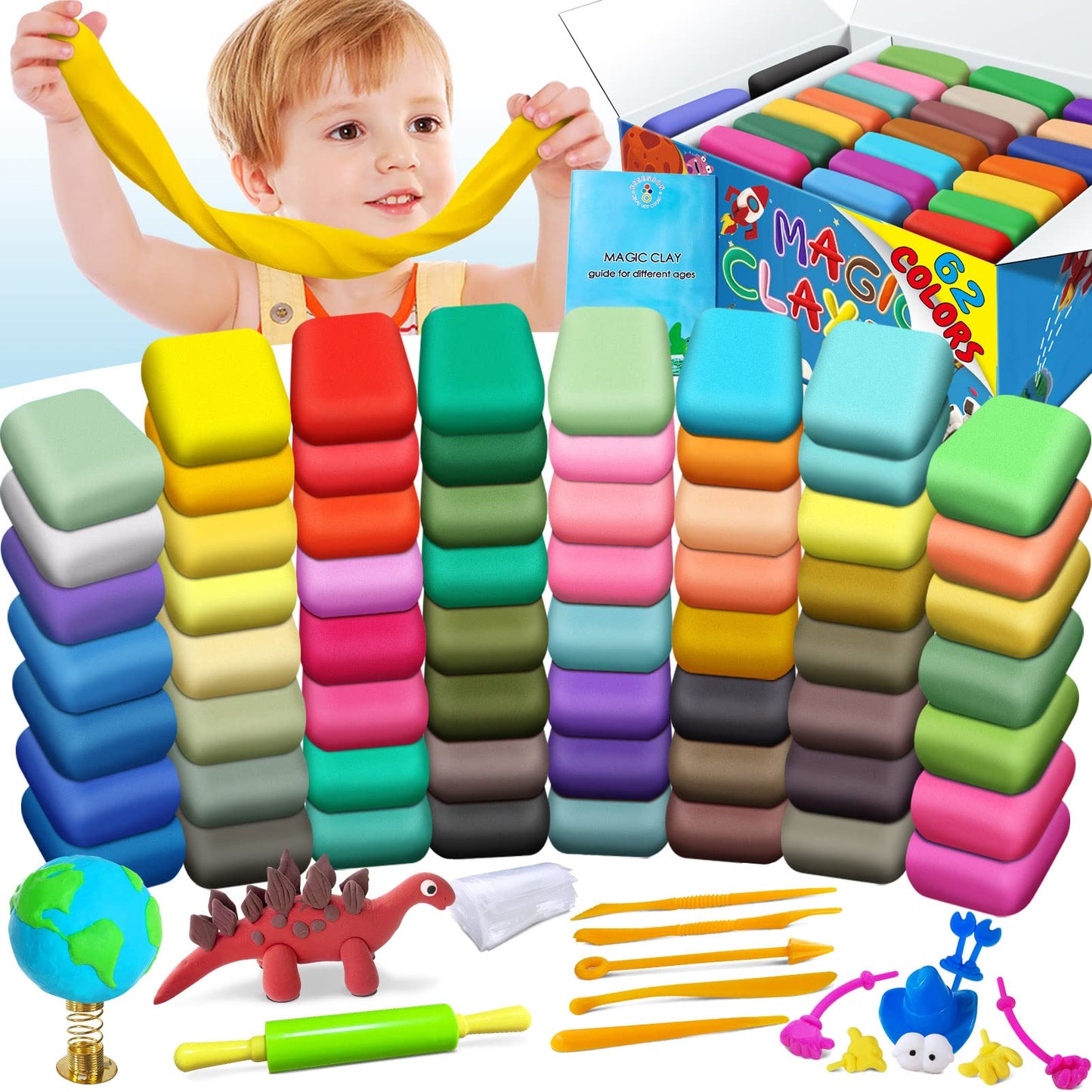 ESSENSON Air Dry Clay, 136 Colors, Ages 3-12