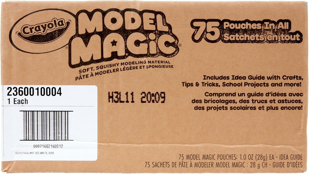 Crayola Model Magic White 75ct, 1oz Modeling Air Dry Clay Alternative