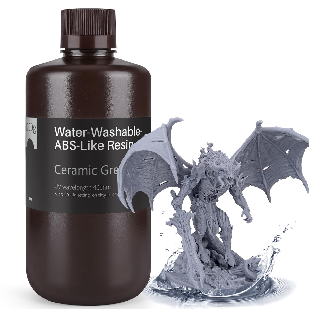 ELEGOO 8K Water Washable ABS-Like Resin Space Red Clay 1kg
