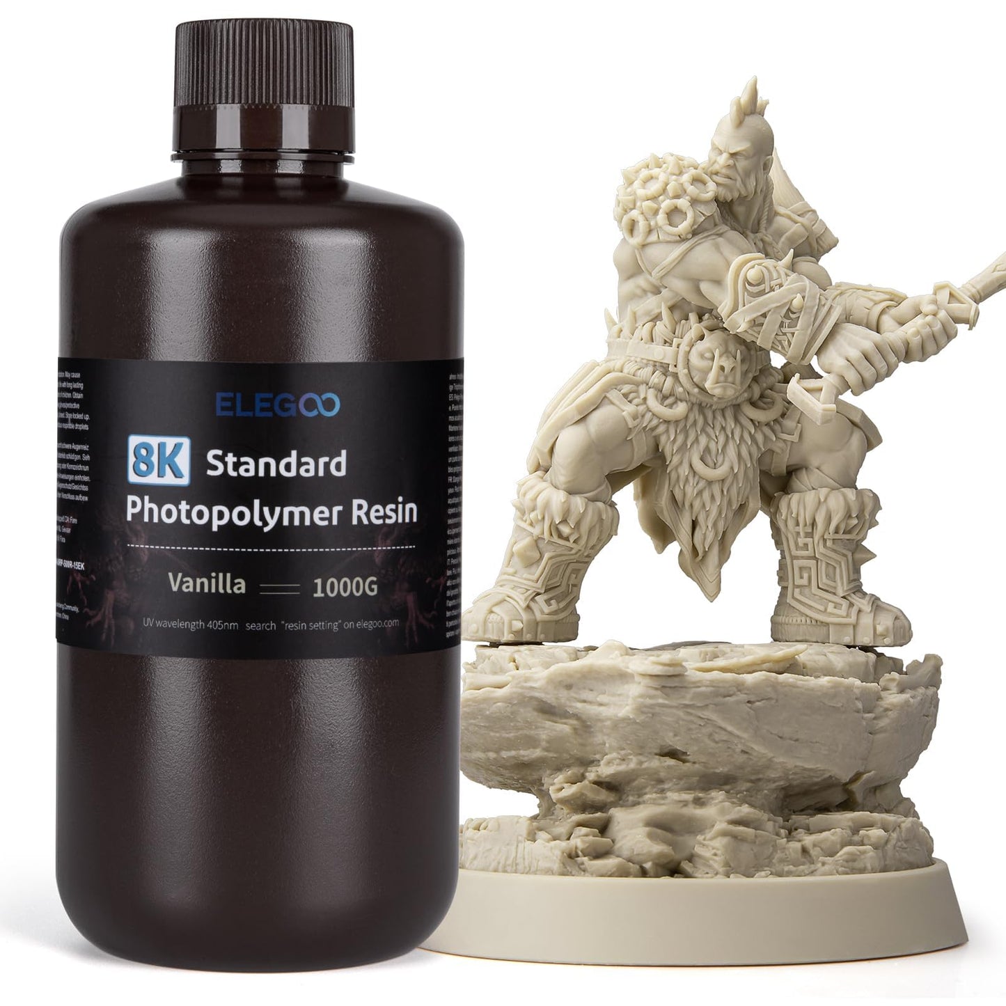 ELEGOO 8K Standard Photopolymer 3D Printer Resin Red Clay 1000g