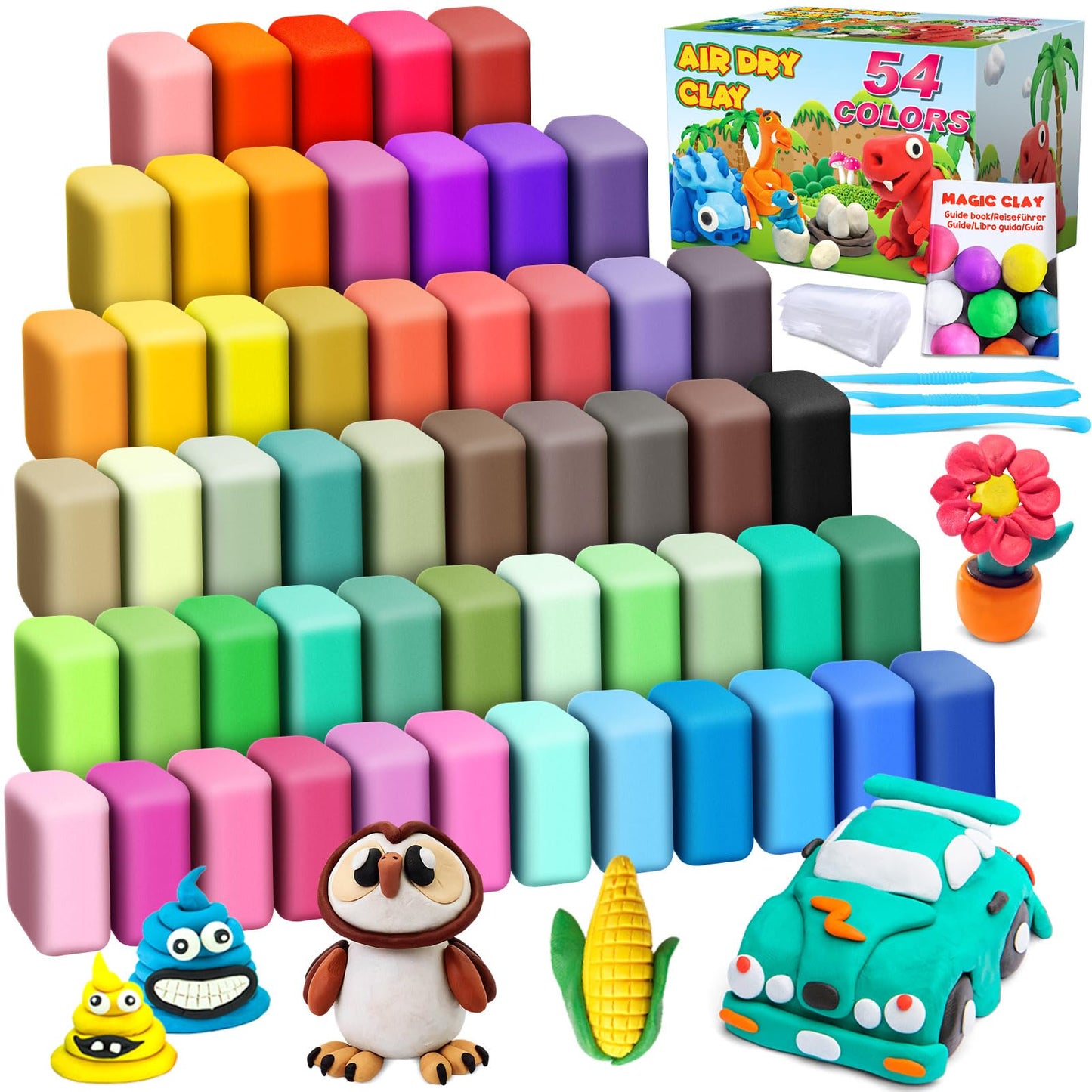 ESSENSON Air Dry Clay, 42 Colors, Modeling Clay for Kids