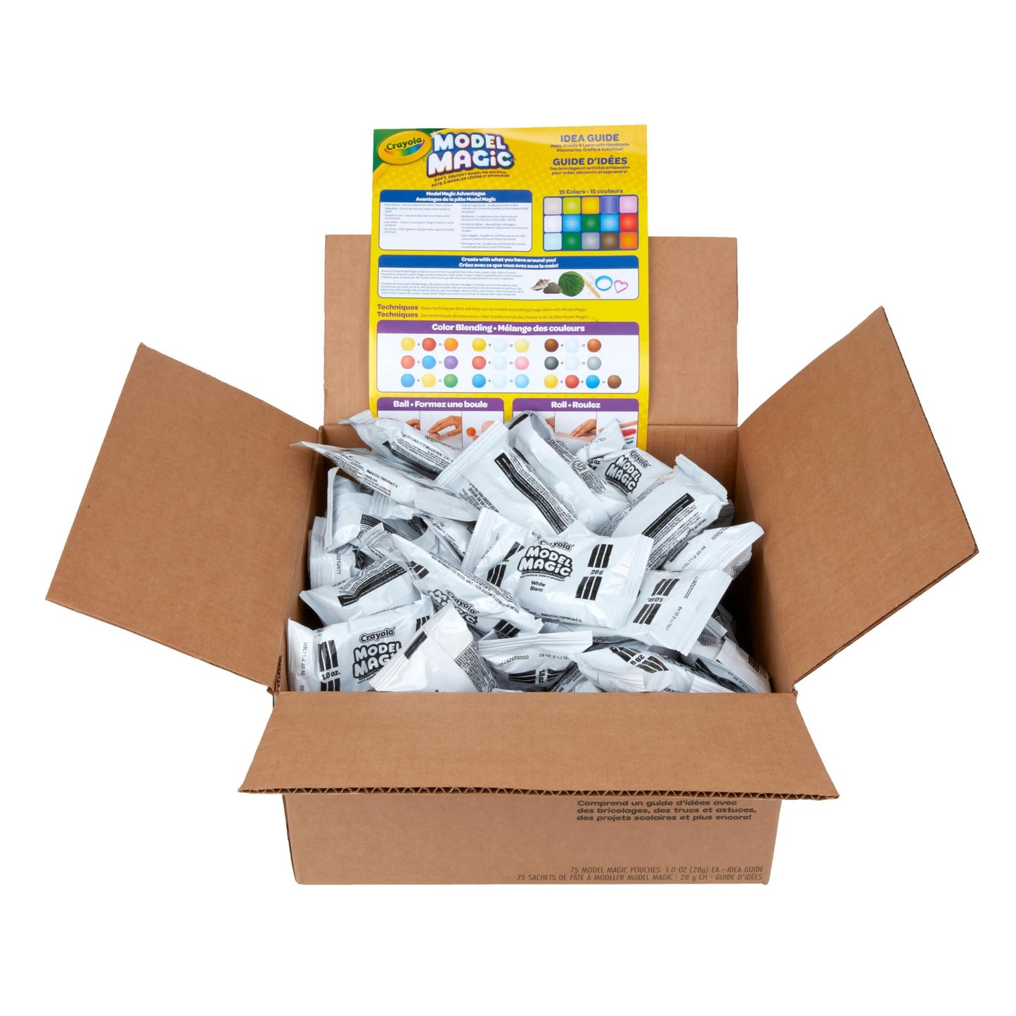 Crayola Model Magic White 75ct, 1oz Modeling Air Dry Clay Alternative