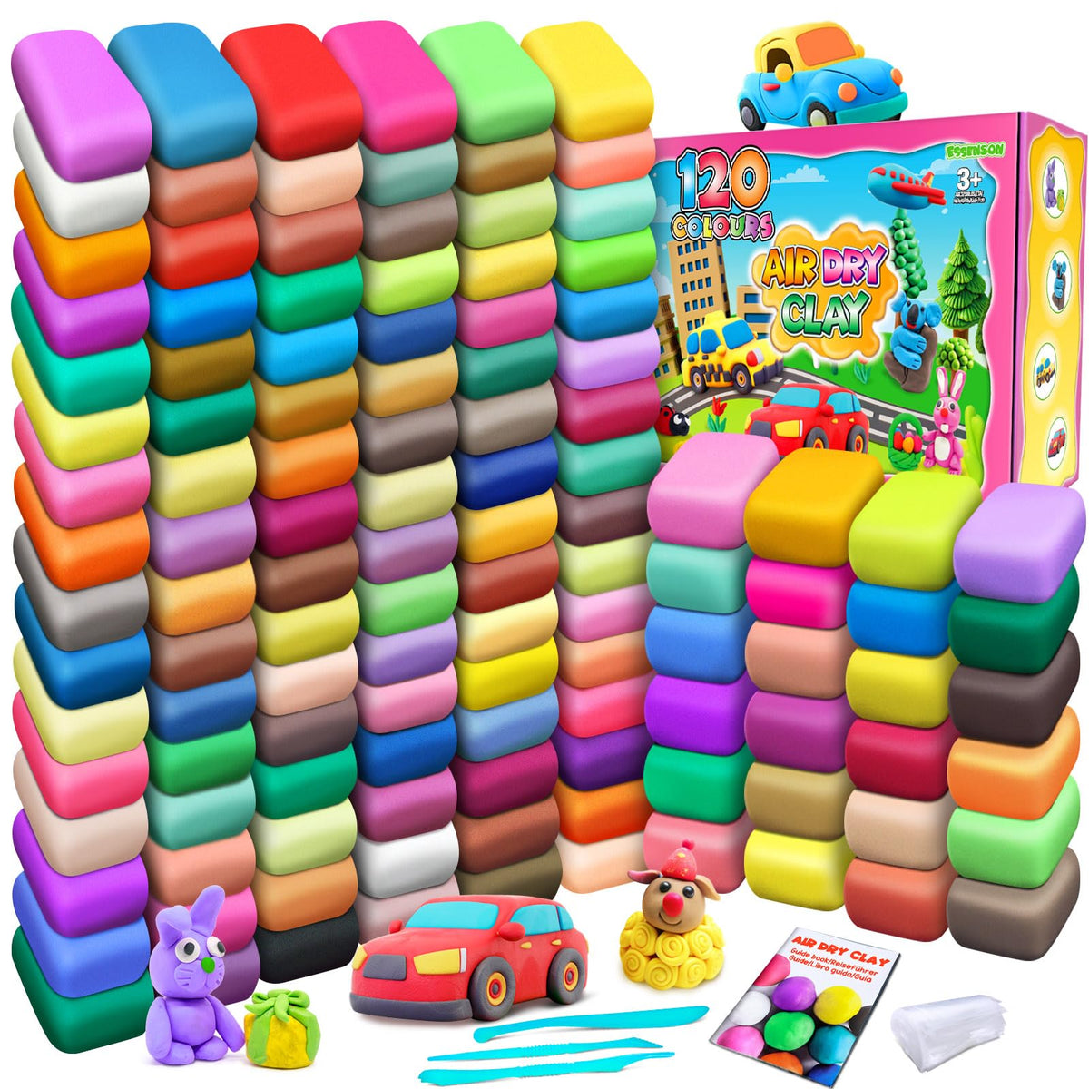 ESSENSON Air Dry Clay, 100 Colors
