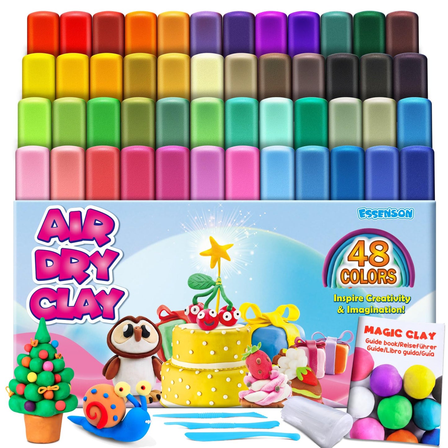 Air Dry Clay, 36 Colors Modeling Magic Clay for Kids